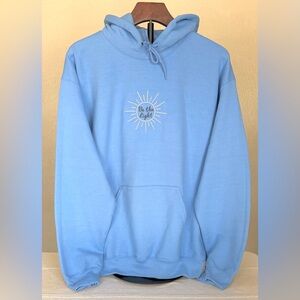 Be the light embroidered hoodie size m
